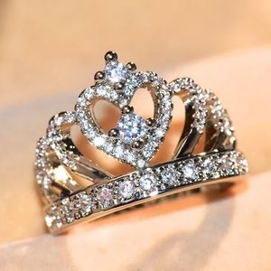 Sterling silver crown 👑 ring